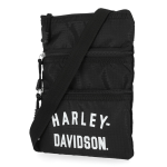Harley-davidson Womens Deluxe Nylon Crossbody Bag With Adjustable Shoulder Strap