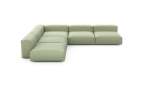 Five Module Corner Sofa - Linen - Olive - 346CM X 346CM