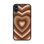 Custom Printed Tpu Cases - Apple Iphone X Apple Iphone XS & 39 Brown Heart& 39 By