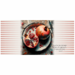 70CM Bolster Cushion Pomegranates Matt 5:6
