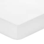 200 Thread Count 100% Cotton Percale Fitted Sheet White - Super King Xlxd 218X202X35CM