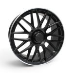 19" SS9370 5 112 Matt Black Machined Lip Alloy Wheels - Autostyle Motorsport South Africa