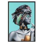 Black Framed Canvas: Oshun - 1200MM X 800MM X 50MM