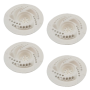 4-PACK Insect & Clog-proof Drain Covers - Bathroom Drain Protection