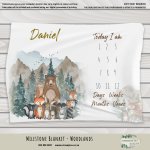 Milestone Blanket Woodlands
