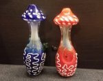6 Inch Mushroom Glass Hand Pipe