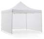 3X3M Heavy Duty Gazebo - Sides - Hexagon Poles - Canvas Roof - Roof Stability Wire Tent - For Muti-use White