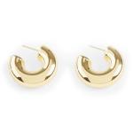 Goldair Gold Plated Chunky C Earrings