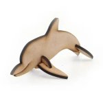 Toddler 3D Wooden Model Dolphin