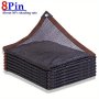 Black Uv-resistant Sun Shade Net For Outdoor Gazebos Pergolas & Greenhouses - Durable Pe Material 1PC/2PCS Option