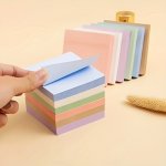 5-COLOR Notepad Set 100 Sheets - Square Easy To Tear And Mail Vibrant Office And Student Stationery