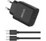 3 A Mobile Charger With Detachable Cable Black