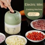 @home Home Wireless MINI Electric Onion And Garlic Shredder Creative Multi-functional Vegetable And Fruit Cutting Machine Grinde