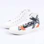 Snap Function Mid Cut Sneakers White - 9