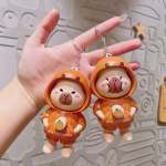 Super Cute Rotatable Head Capybara Keychain