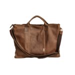 Leather Laptop Bag With Pouch