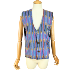 Vintage Striped Waistcoat - S m