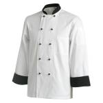 Chef Uniform Basic Long - White black