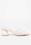 Safia 1 Mule Block Heel - White