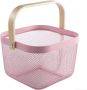 Mesh Wire Picnic Basket Food Snacks Fruit Holder Vegetable Organizer