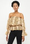 Sissy Boy Bardot Top - Brown & Black