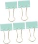 5PCS 25MM Green Long Tail Binder Clips Medium Metal Paper Clips For Office