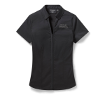 Women’s Willie G Bling Garage Shirt – Harley Black