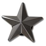 Punk Gunmetal Star Jibbitz - Multi Osfa