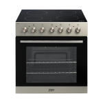 Built In Oven And Hob Set Brush Metal U336CM-1
