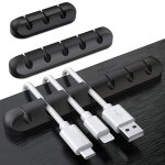 1PC Cable Organizer Silicone Winder USB Charging Cable Organizer Holder For Mouse Keyboard Headphone Wire Organizer Clips Silico