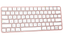 Meetion -K210- Universally Compatible 2.4GHZ Wireless Keyboard - Rose Gold