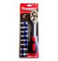 Majesta 9PCS 1/2" Drive Socket Set Cr-v