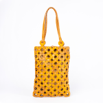 Artemisia Mustard Leather Shoulder Bag - Mustard Leather