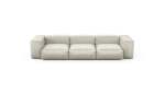 Three Module Sofa - Velvet - Creme - 314CM X 115CM