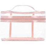 Clicks Pvc Vanity Bag With Rose Gold Trim