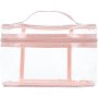 Clicks Pvc Vanity Bag With Rose Gold Trim