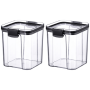 2 Pack - 700ML Plastic Airtight Food Storage Container