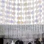 Acrylic Crystal Bead Garland Strand 10M Sparkling Gem Chains For Wedding Decorations Glittering Dot Hanging Decor For Home And Party (No Feathers No Electricity Required)