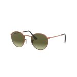 Ray-ban – RB3447 Round Metal Green Gradient Brown Sunglasses