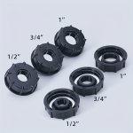 1PC Ibc Tote Tank Adapter Set Plastic Valve Fittings With 1/2" 3/4" 1" Sizes Coarse To Fine Thread Converter For Ton Barrel Outl