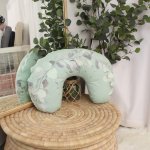 Feeding Pillow Cover Big Eyed Cute Elephants Leaf Set