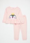 PoP Candy Frilled Waffle Top & Bottom Set - Light Pink
