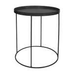 Drinks Metal Side Table Black Gold - Gold