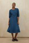 Denim Puff Sleeve Dress - 18 Mid Wash