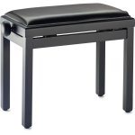 Stagg PB39 Bkm Sbk : Matte Black Vinyl Top Adjustable Piano Bench