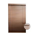 50MM 60 X 90CM Aluminium Blinds Chocolate