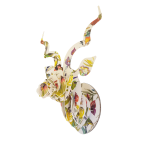MINI Kudu Head With Fynbos Print