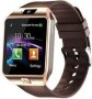 Bluetooth Smart Watch DZ09 With Camera Gold