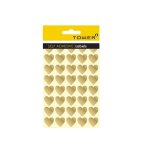 Hearts Gold Stickers