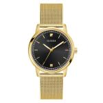 Guess Gold Tone Analog Watch With Diamond Dial